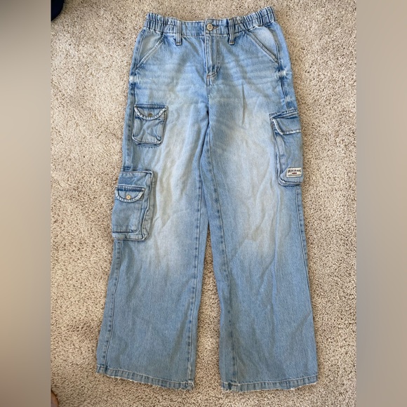BDG Light Blue Y2K Cargo Jeans - Picture 1 of 9